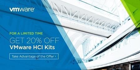 Спеціальна пропозиція: знижка 20% на набори VMware HCI Kit